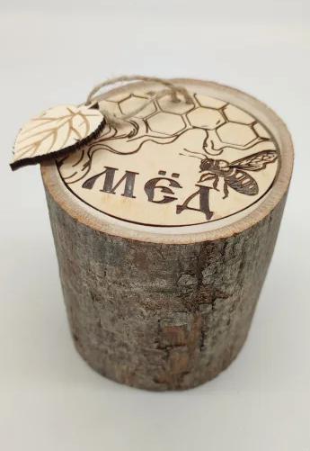 Фото Мёд диких медоносов Вятский 300гр бочонок Кадушка