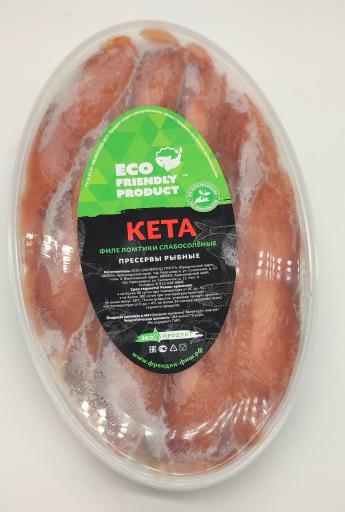 Фото Кета филе ломтики без масла с/с 500гр