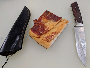 Фото Сало кабана подкопченое