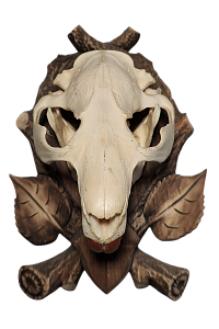 Превью Череп бобра на медальоне